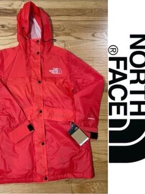 The North Face Women’s Red Hooded Trench Coat